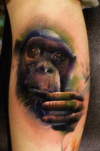 Looking for unique Joshua Carlton Tattoos?  Chimp